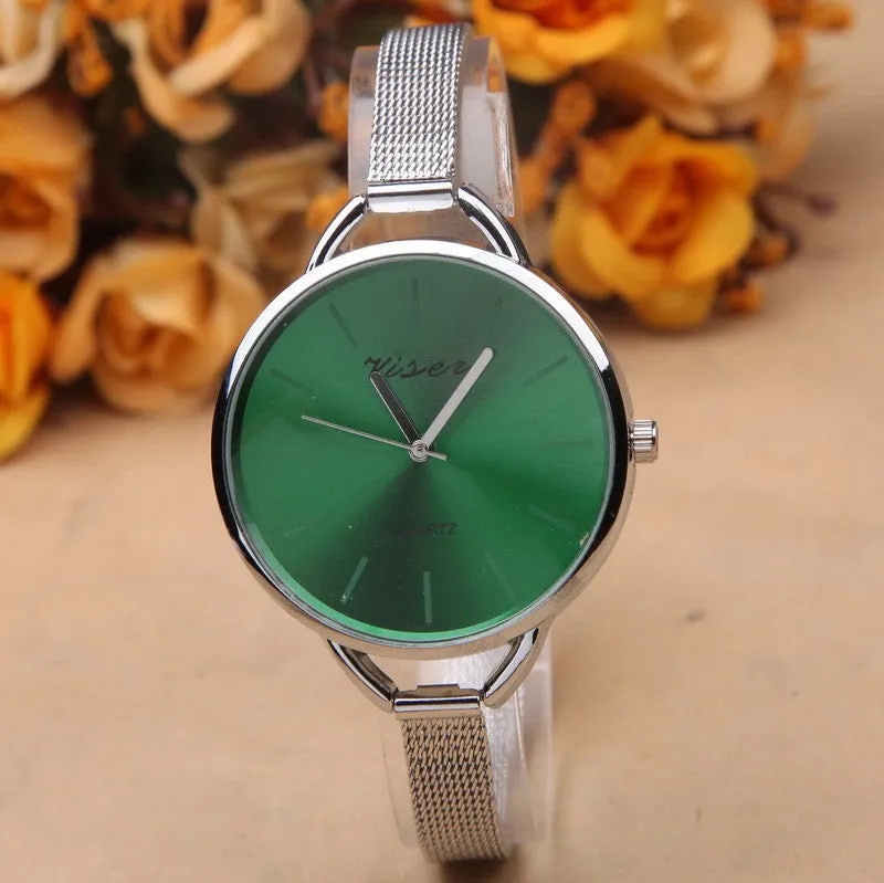 NEW Fashion Design Luxury Brand silver watch women watches casual Minimalist Wristwatches Gift Steel Strap Women's dress Watch