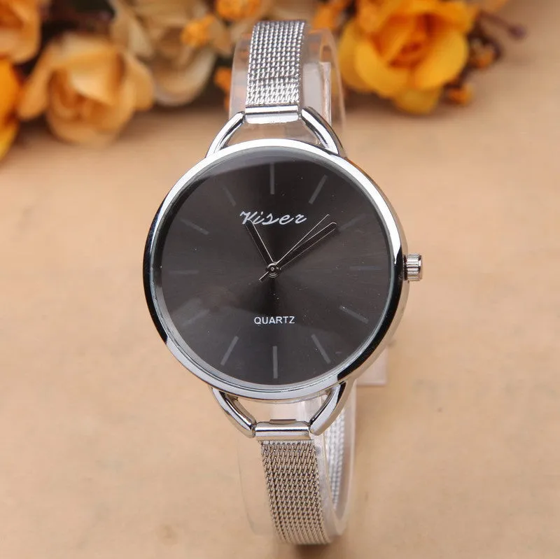 NEW Fashion Design Luxury Brand silver watch women watches casual Minimalist Wristwatches Gift Steel Strap Women's dress Watch