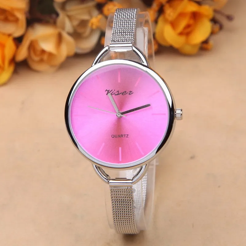 NEW Fashion Design Luxury Brand silver watch women watches casual Minimalist Wristwatches Gift Steel Strap Women's dress Watch