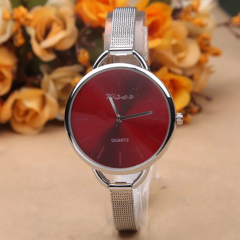 NEW Fashion Design Luxury Brand silver watch women watches casual Minimalist Wristwatches Gift Steel Strap Women's dress Watch