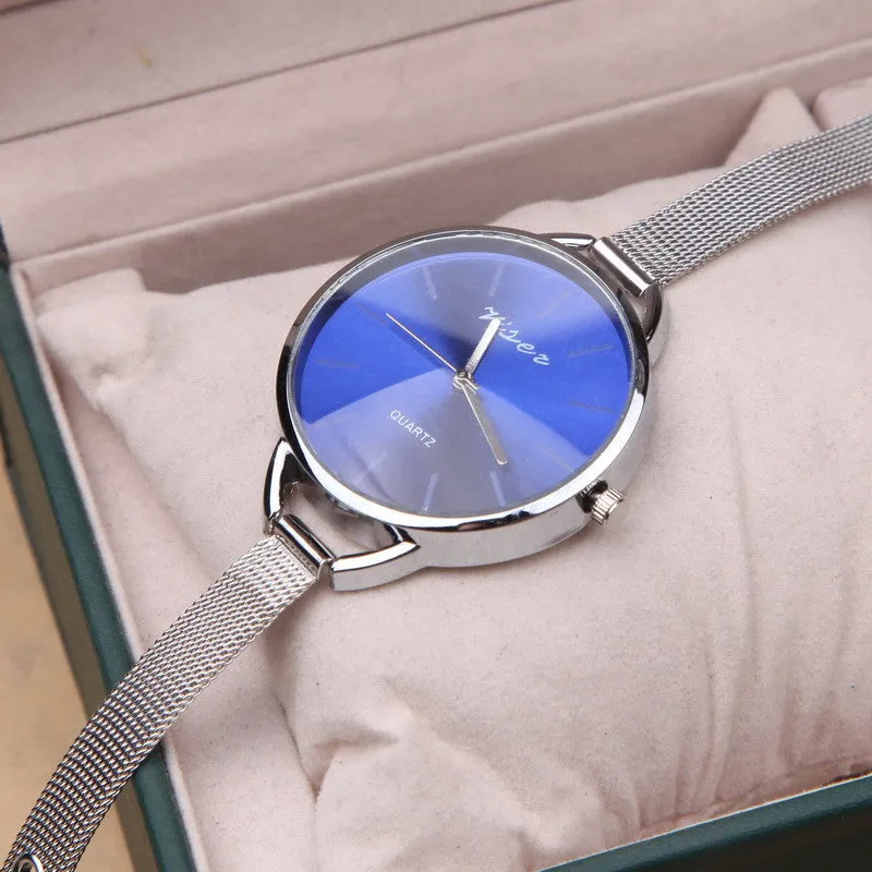NEW Fashion Design Luxury Brand silver watch women watches casual Minimalist Wristwatches Gift Steel Strap Women's dress Watch