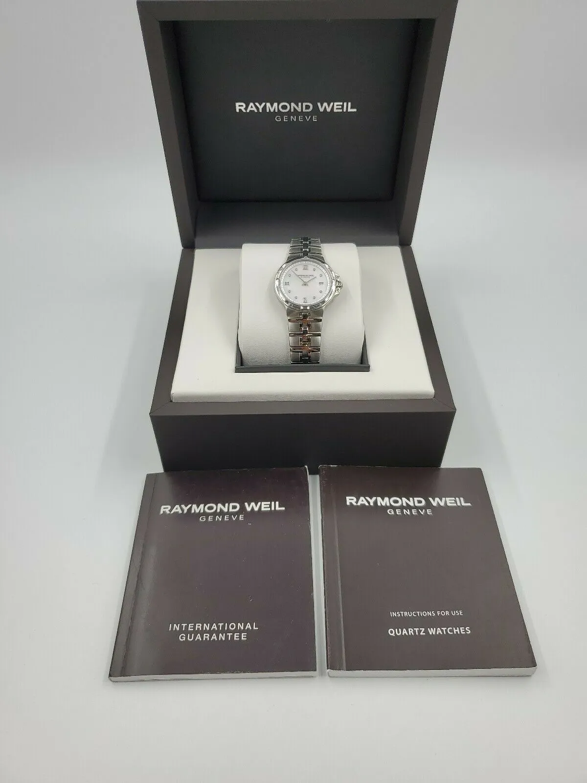New Raymond Weil Women's Parsifal MOP Diamond Silver Watch 5180-ST-00995   $1550