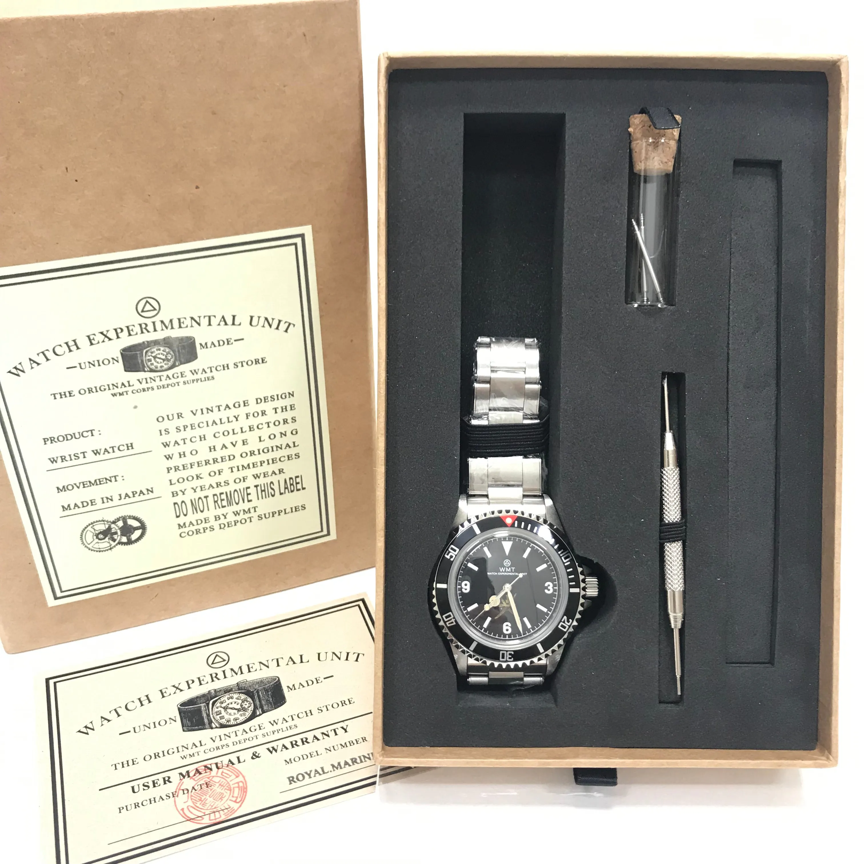 NEW! WMT Royal Marine / Oman Gold Dial (Dealer Limited) Watch