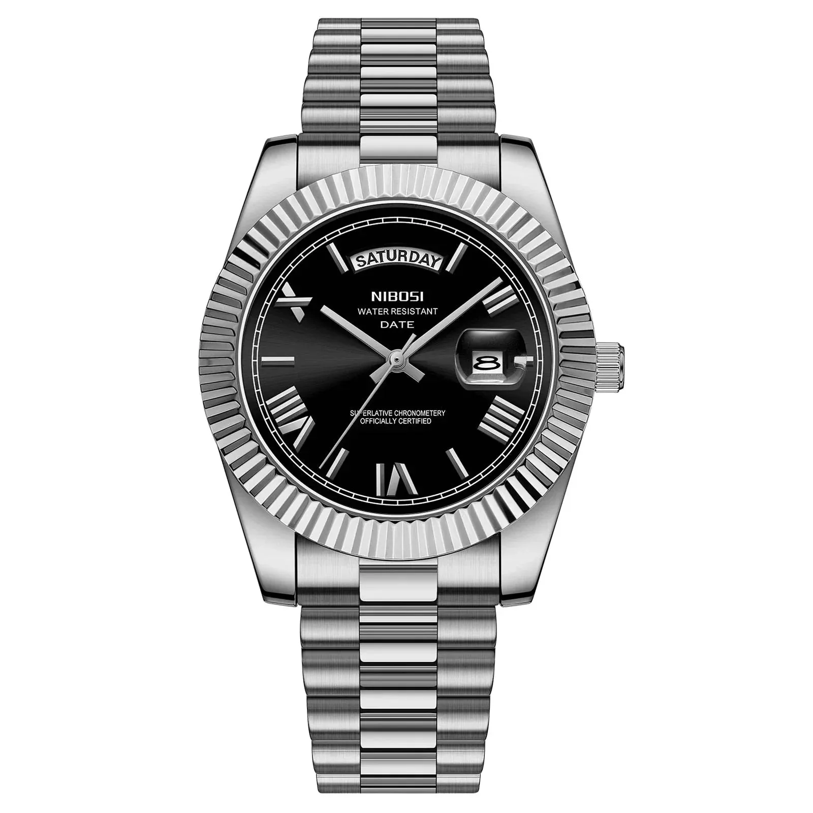 NIBOSI® Men´s Day Date Luxury Watch