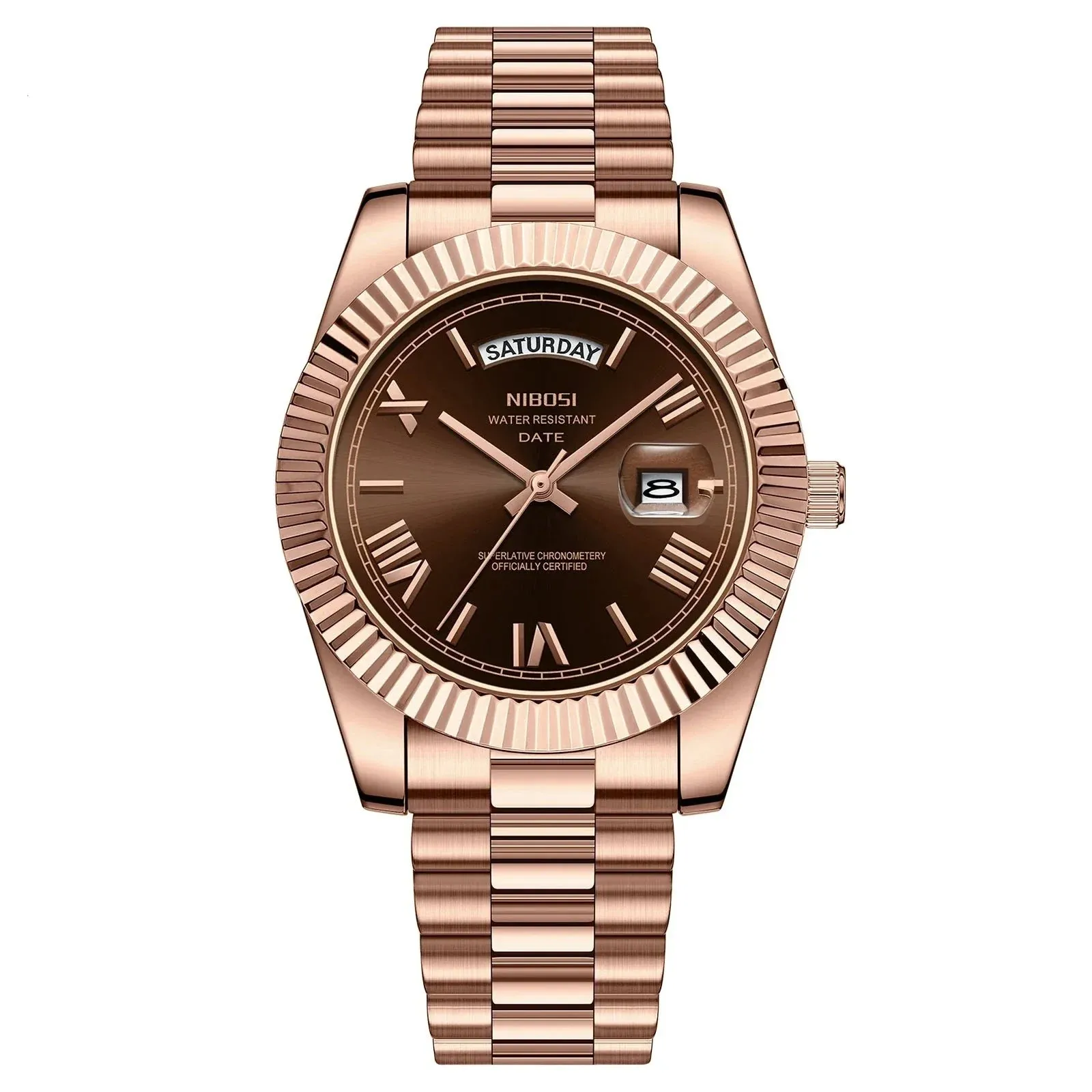 NIBOSI® Men´s Day Date Luxury Watch