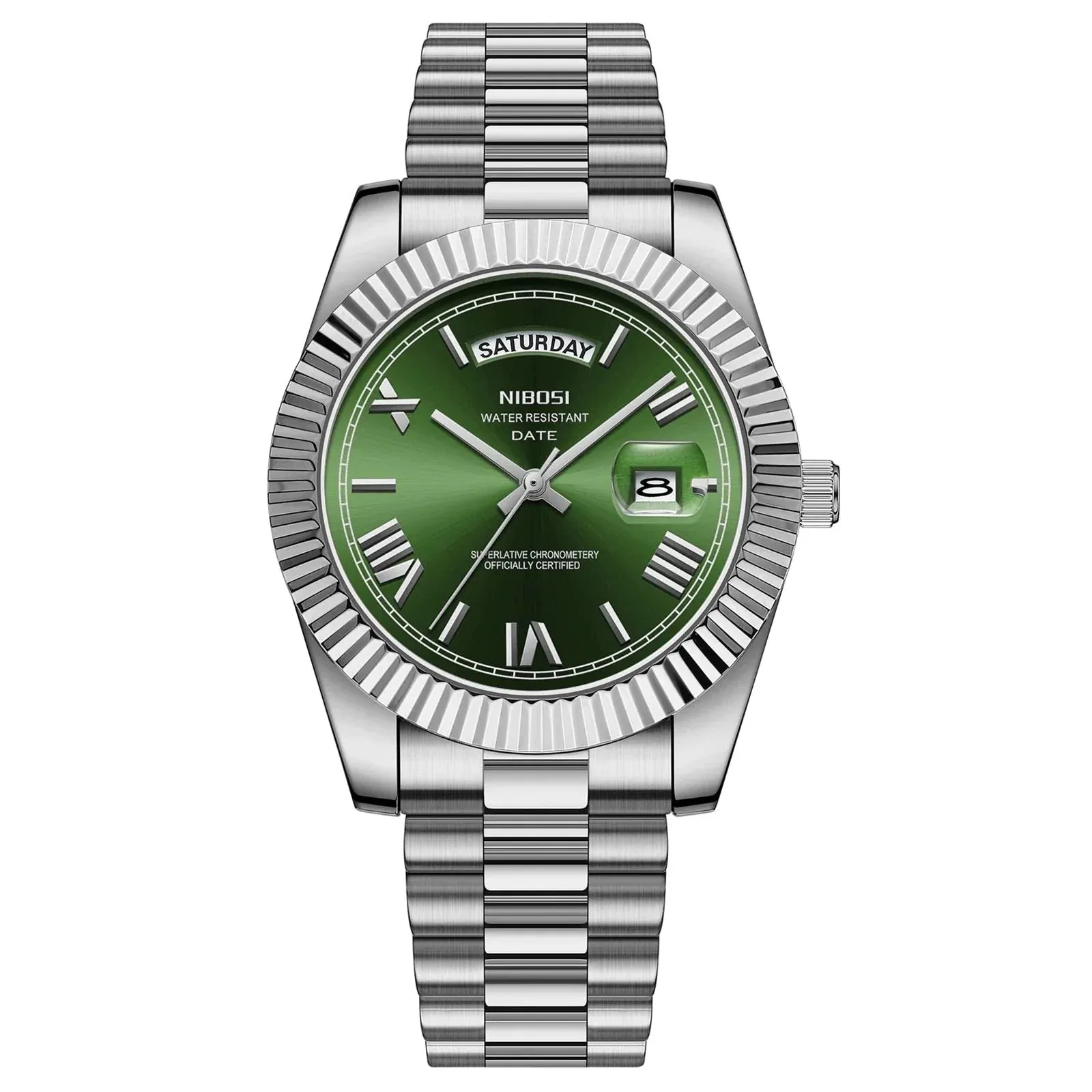 NIBOSI® Men´s Day Date Luxury Watch