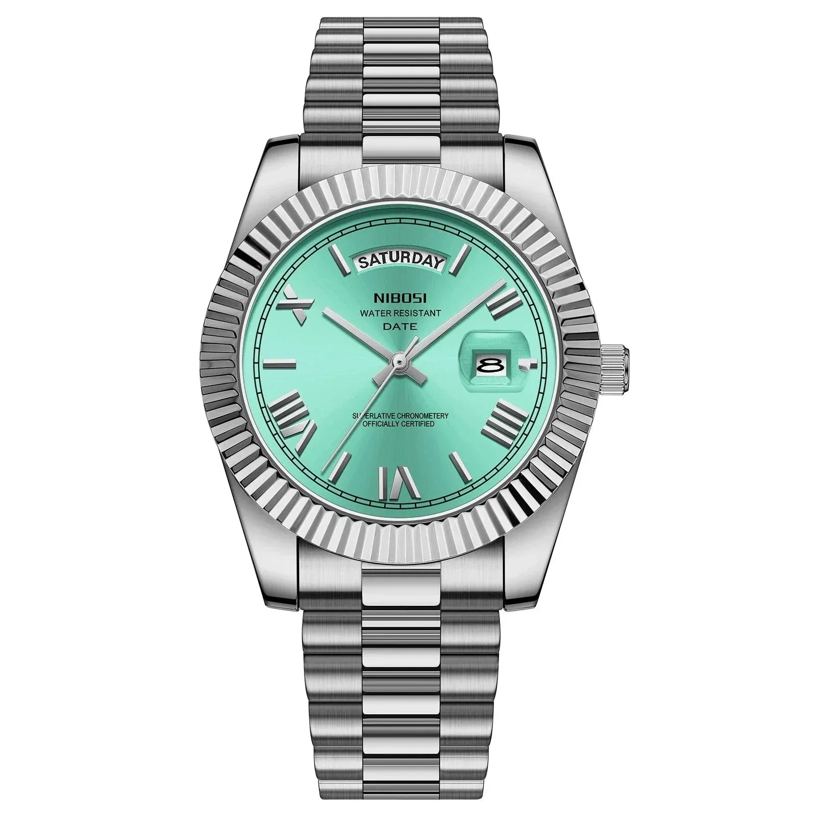 NIBOSI® Men´s Day Date Luxury Watch