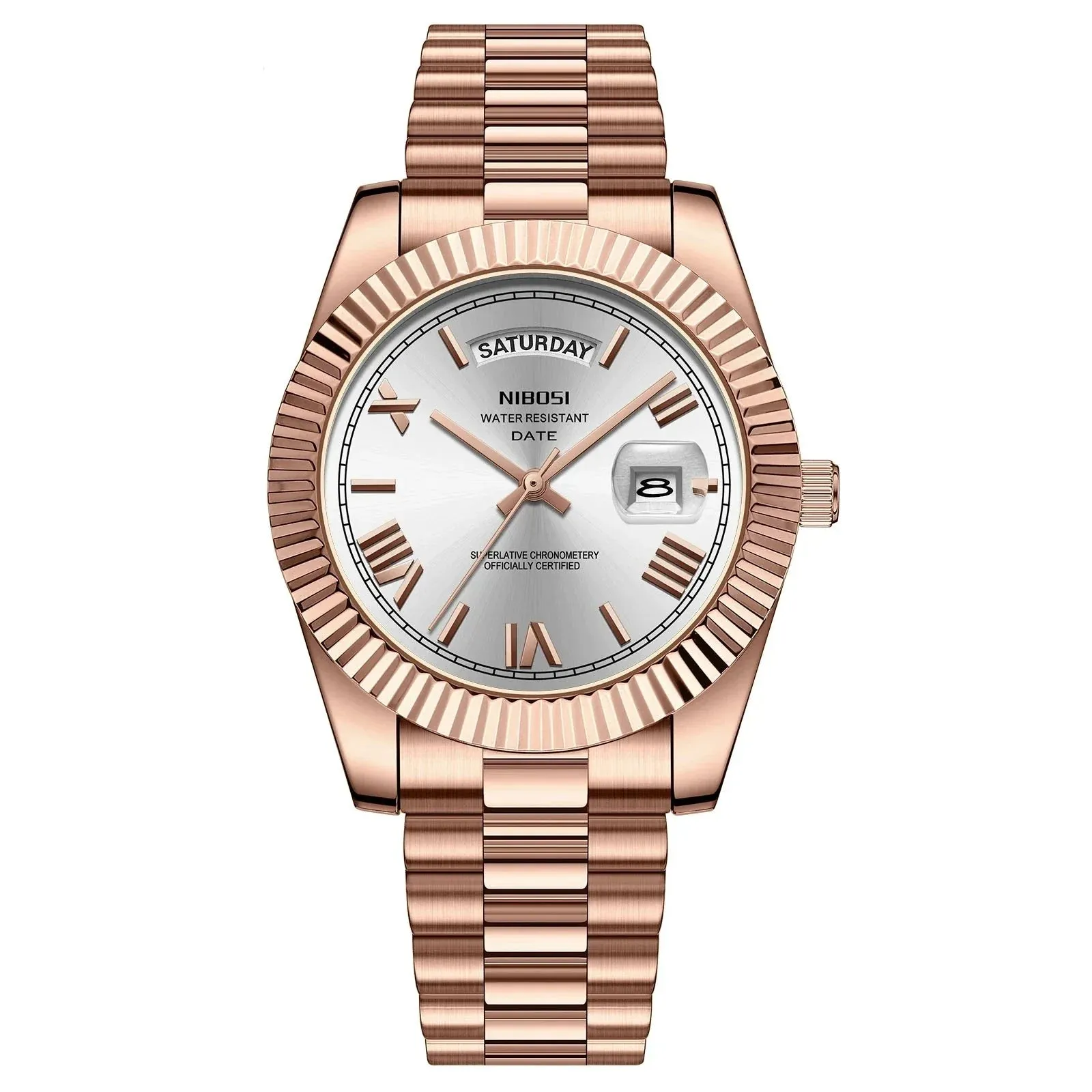 NIBOSI® Men´s Day Date Luxury Watch