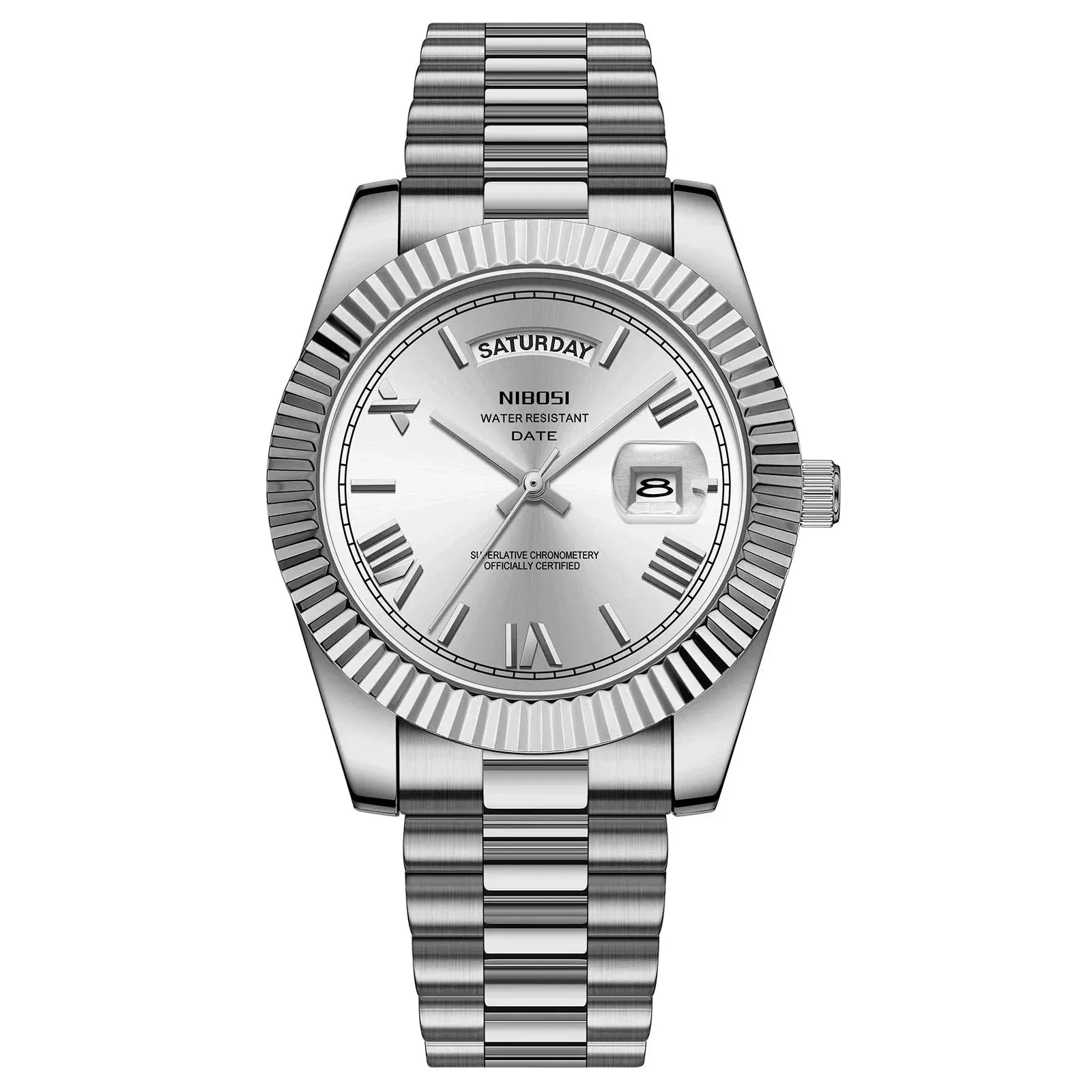NIBOSI® Men´s Day Date Luxury Watch