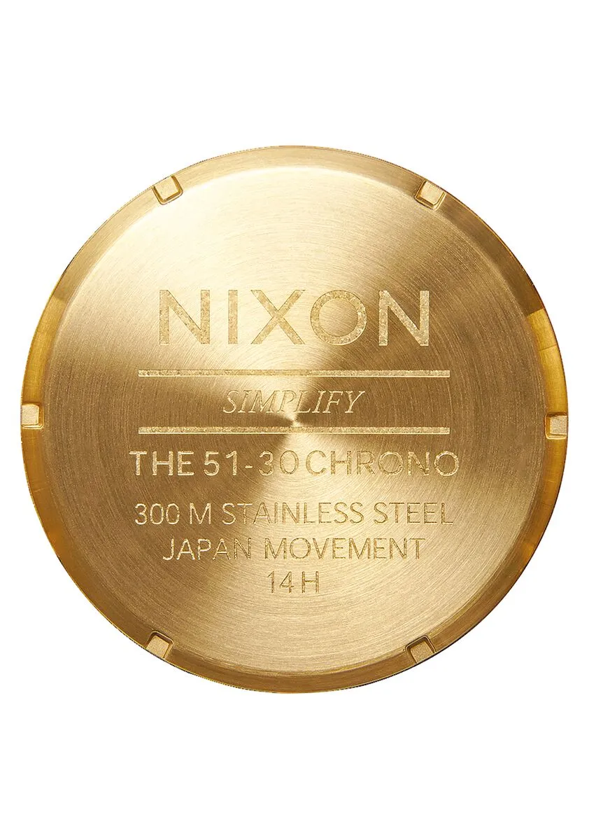 Nixon 51-30 Chrono Stainless Steel Gold Tone Men's Watch A083-502