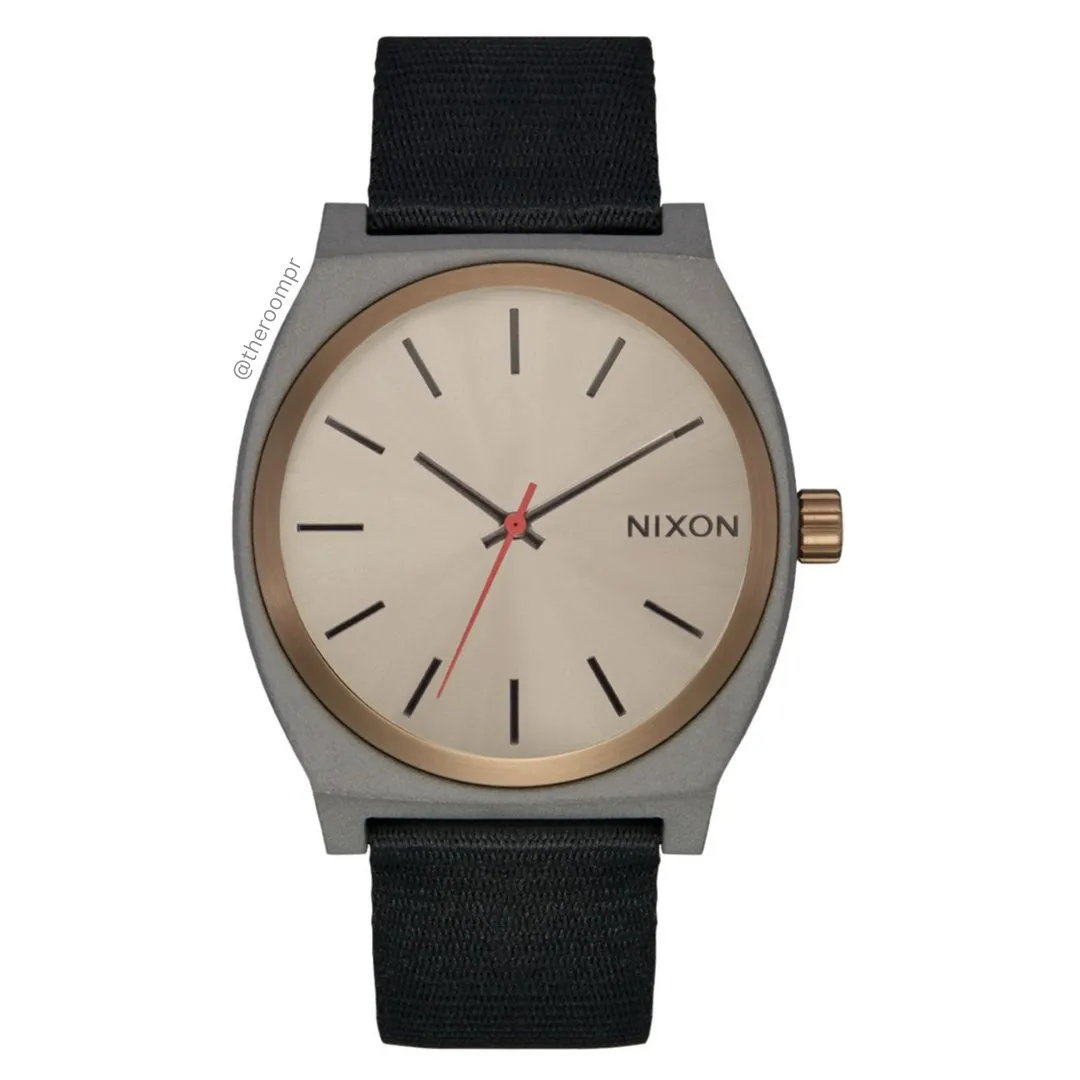 Nixon "Time Teller" Nylon in Dark Gray / Pumice / Black