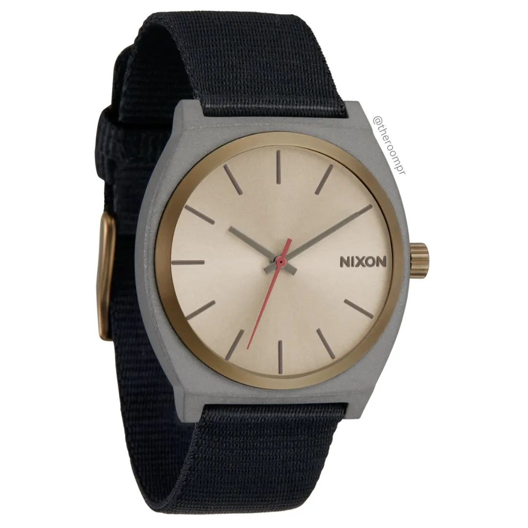 Nixon "Time Teller" Nylon in Dark Gray / Pumice / Black