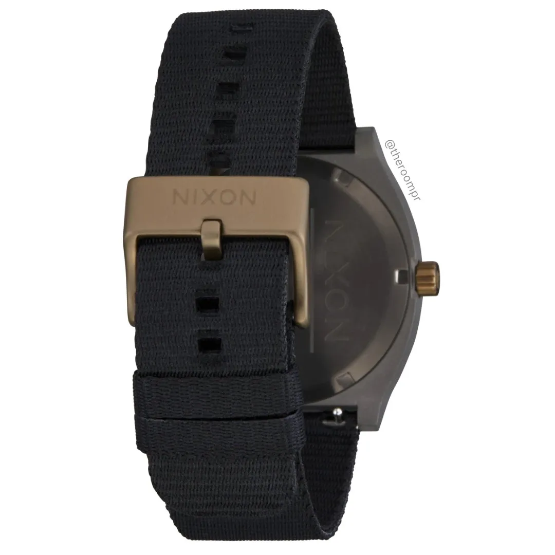 Nixon "Time Teller" Nylon in Dark Gray / Pumice / Black