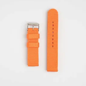 Nylon Quick Release Orange Watch Strap
