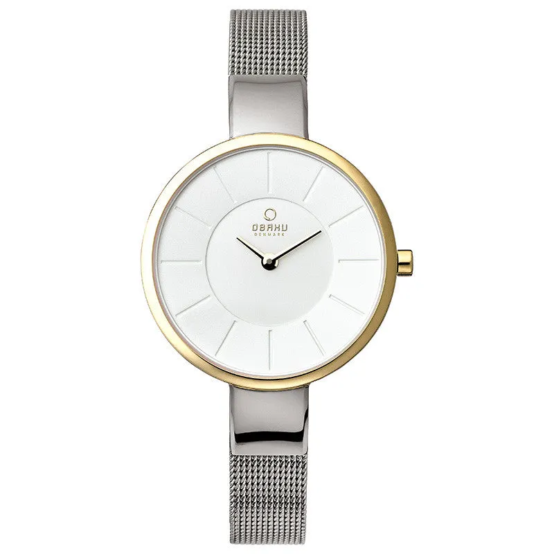 Obaku Sol Gold Bi Women's Wristwatch