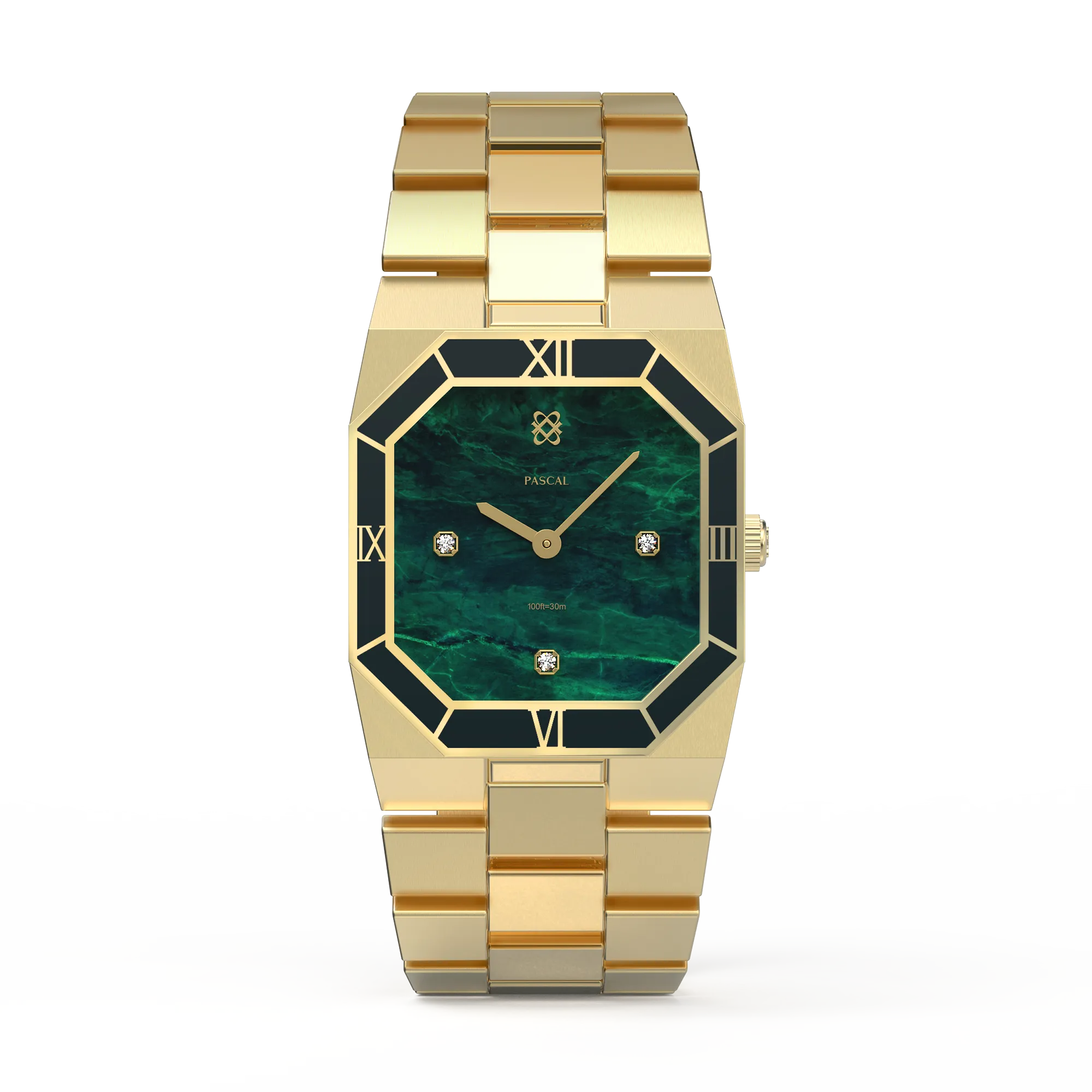 Octagonal Diamond Couple Watches