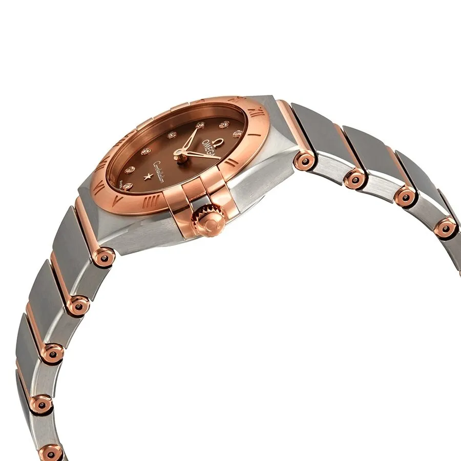 Omega Constella Sun-brushed Brown Diamond Dial Ladies Watch 131.20.25.60.63.001