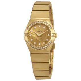 Omega Constellation 18kt Yellow Gold Ladies Watch 123.55.24.60.58.001