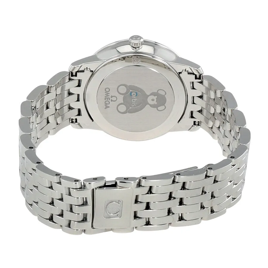 Omega De Ville Blue Dial Diamond Ladies Watch 424.10.27.60.53.003