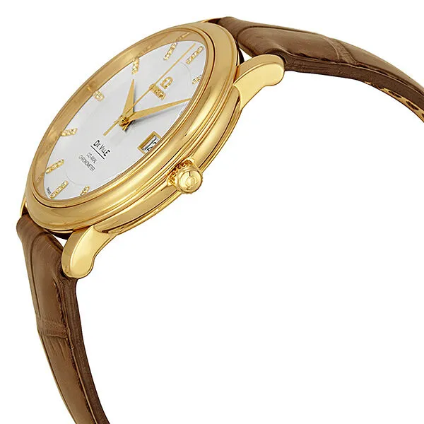 Omega De Ville Prestige Automatic Silver Diamond Dial Yellow Gold Men's Watch 4617.35.02