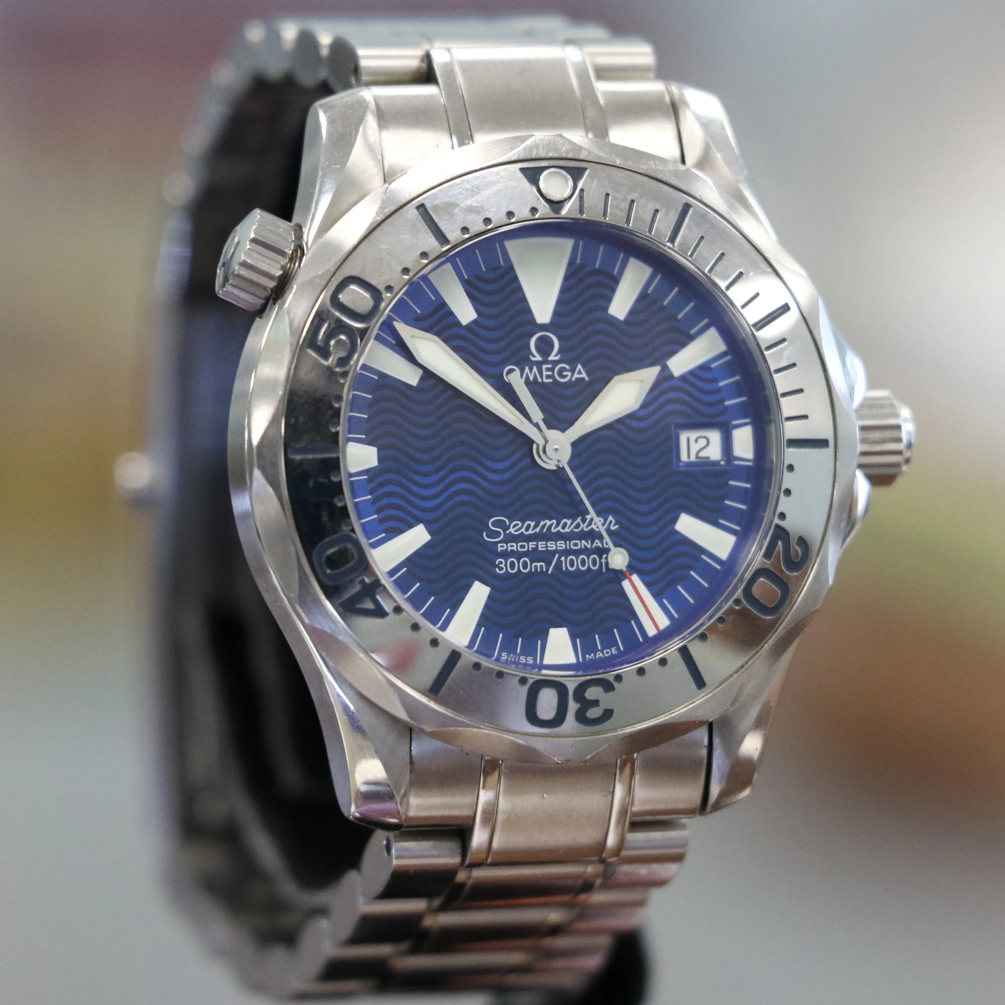 OMEGA Seamaster Professional Watch 36.25mm Ref. 2263.80.00 ALL Original, Box & Papers! Quartz Wristwatch