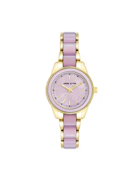 Pearlescent Acetate Link Bracelet Watch