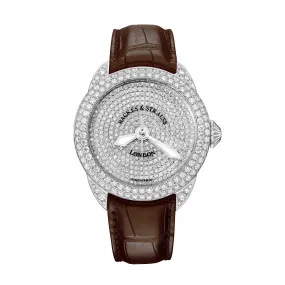 Piccadilly 45 Luxury Diamond Watch for Men and Women - 45 mm White Gold - Backes & Strauss