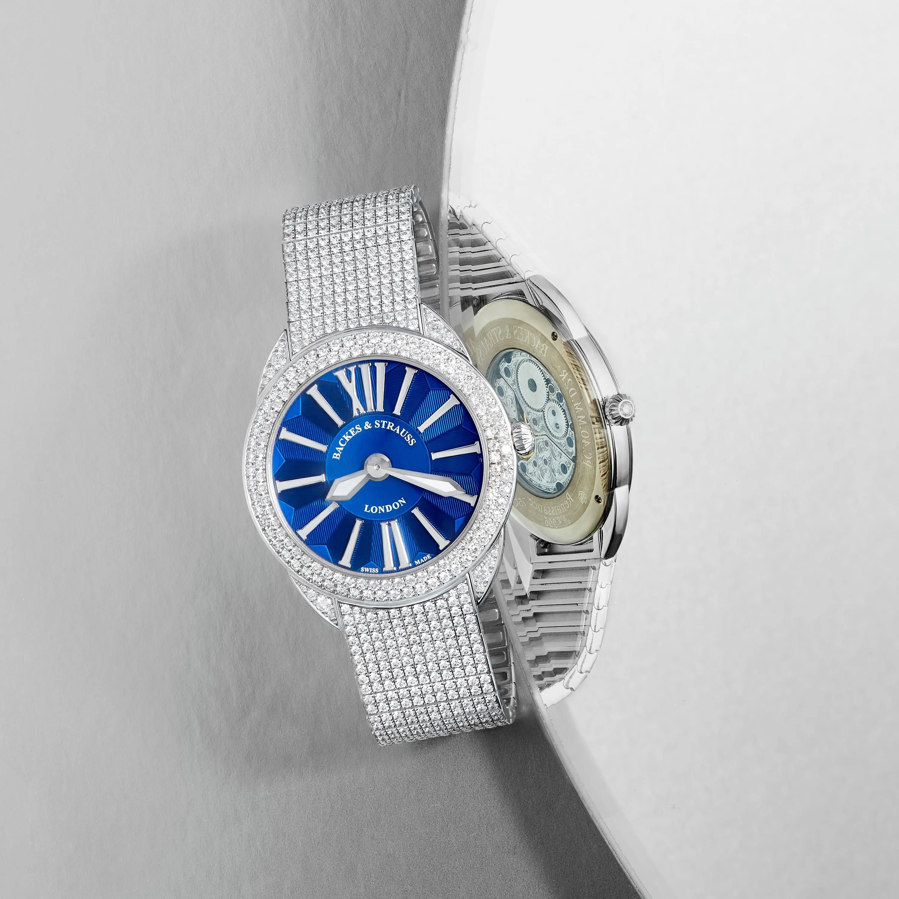 Piccadilly Renaissance 40 Luxury Diamond Watch for Men and Women - 40 mm White Gold - Backes & Strauss