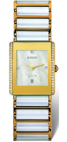 Rado Integral Superjubile Diamond 18kt Yellow Gold Pearl-tone Ceramic Unisex Watch R20338902