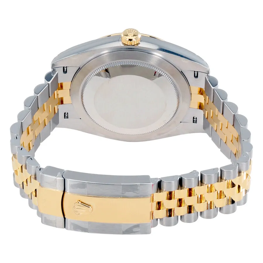 Rolex Datejust 41 Black Diamond Dial Stee and 18K Yellow Gold Jubilee Men's Watch 12633BKDJ