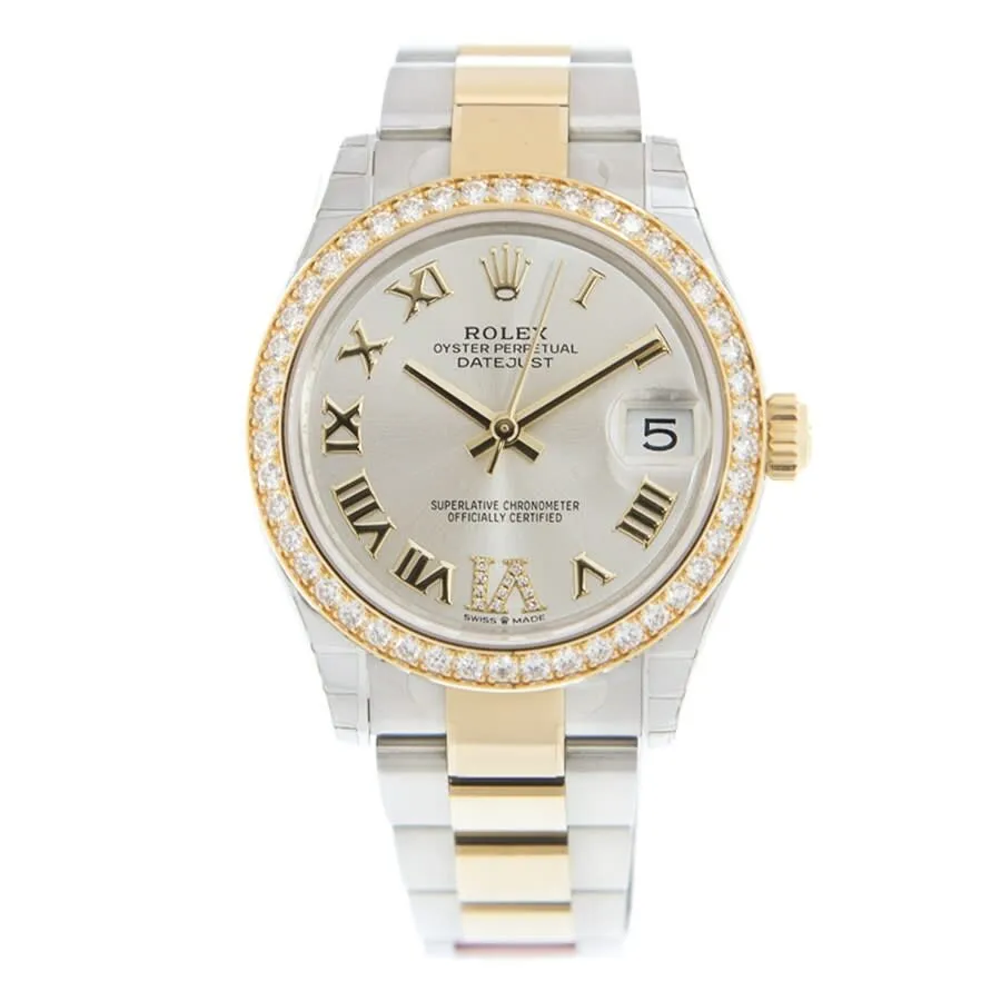 Rolex Datejust Lady 31 Diamond Silver-tone Dial Ladies Watch 278383 GRDO