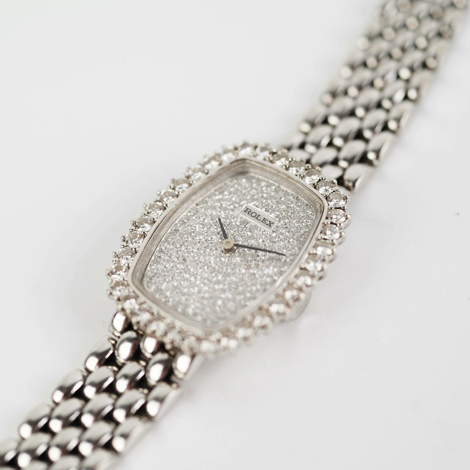 Rolex Diamond Watch (Aftermarket Diamond)
