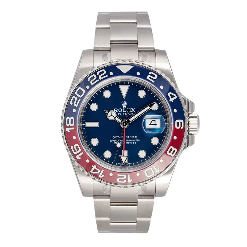 Rolex GMT-Master II 18ct White Gold Blue Dial 126719BLRO Watch