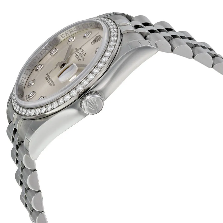 Rolex Oyster Perpetual Datejust 36 Silver Dial Stainless Steel Jubilee Bracelet Automatic Ladies Watch 116244SDJ