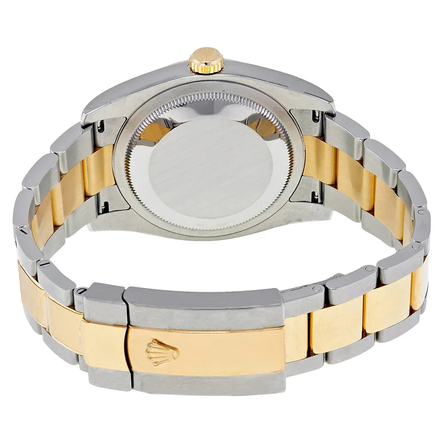 Rolex Oyster Perpetual Datejust Onyx Dial Diamond Steel and 18K Yellow Gold Men's Watch 116233BKADO