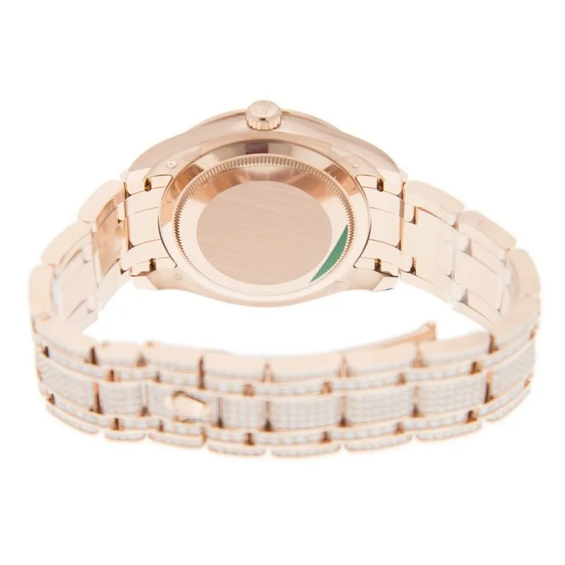 Rolex Pearlmaster 39 Men's 18kt Everose Gold Pearlmaster Diamond Pave Watch 86405PAVEPM