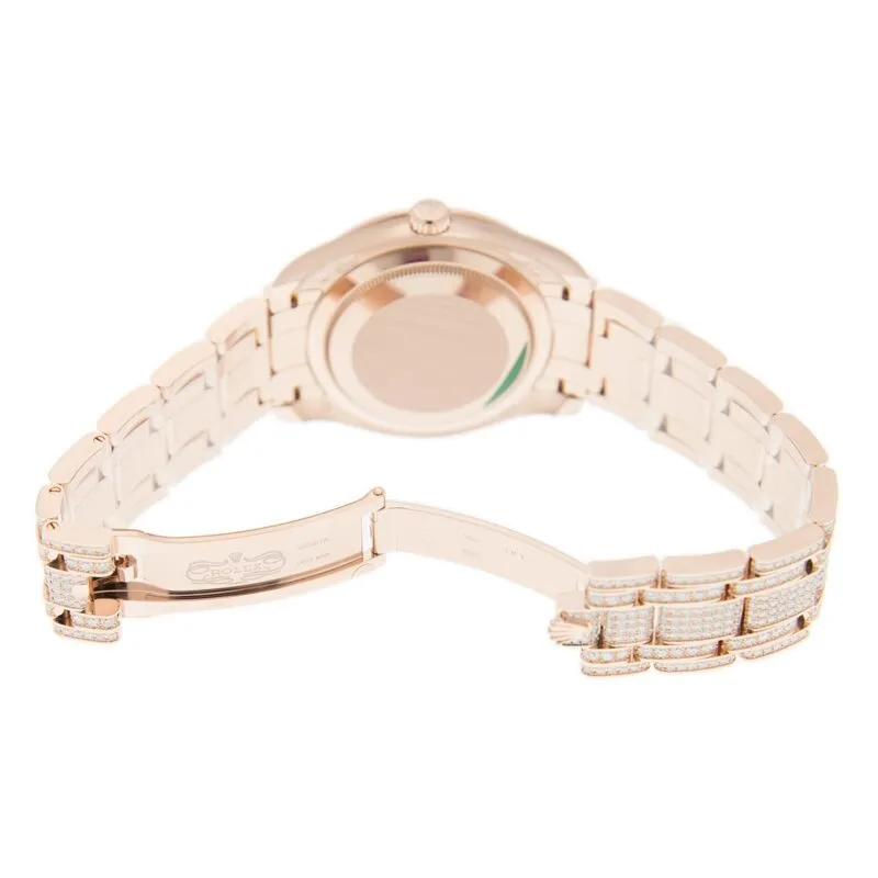 Rolex Pearlmaster 39 Men's 18kt Everose Gold Pearlmaster Diamond Pave Watch 86405PAVEPM
