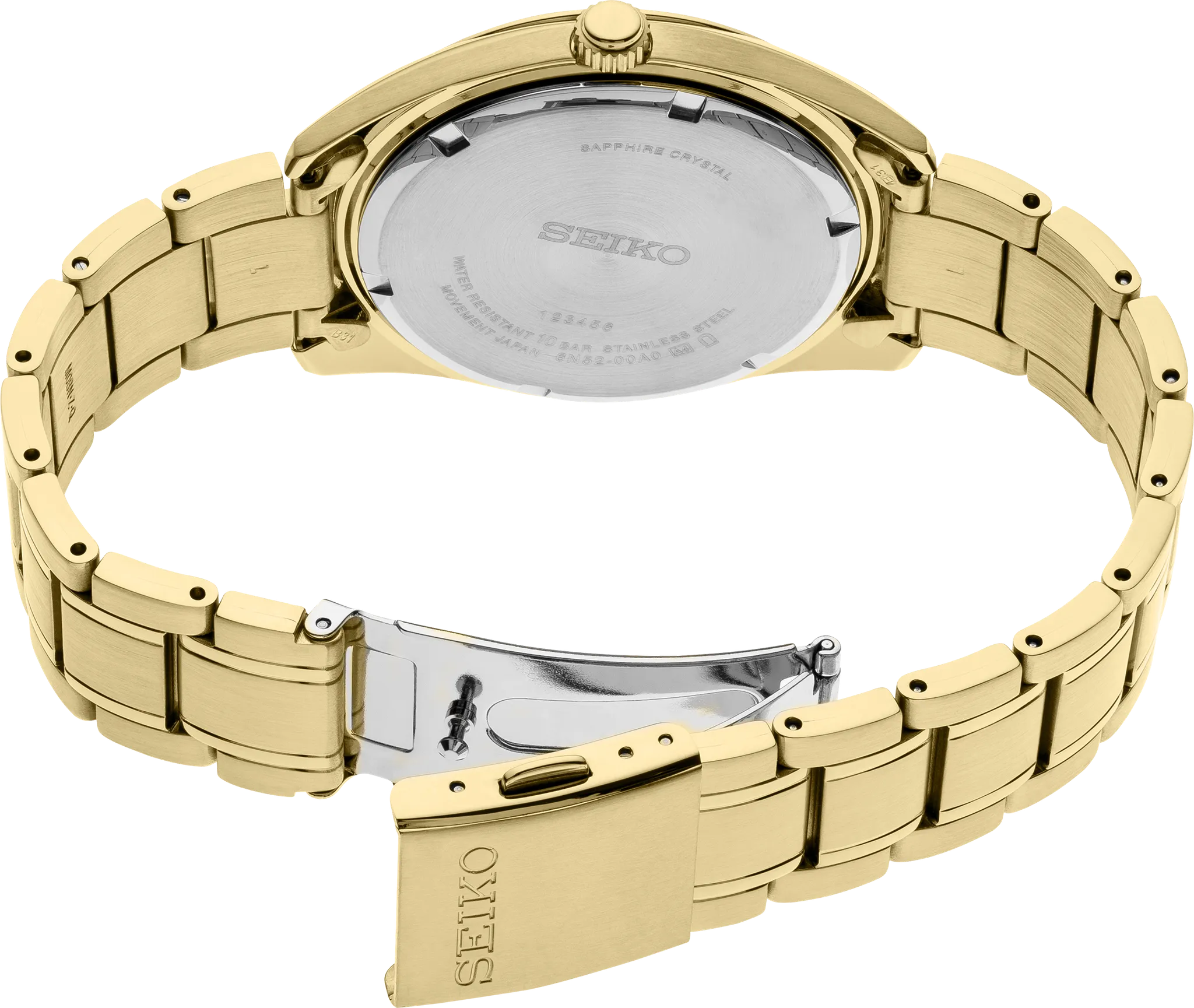 Seiko Essentials Gold Tone Men's Watch SUR314