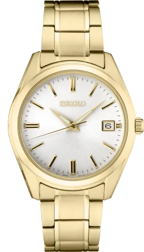Seiko Essentials Gold Tone Men's Watch SUR314
