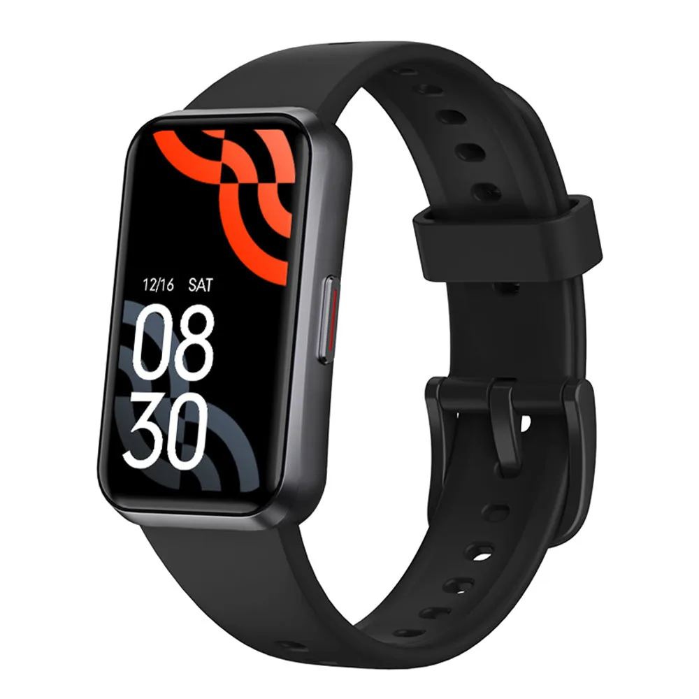 Smart Sports Bracelet Water-Resistant Smart Watch Heart Rate Fitness Tracker Oxygen Monitor Black