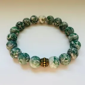 Stone Stacker Bracelet / Qinghai Jade