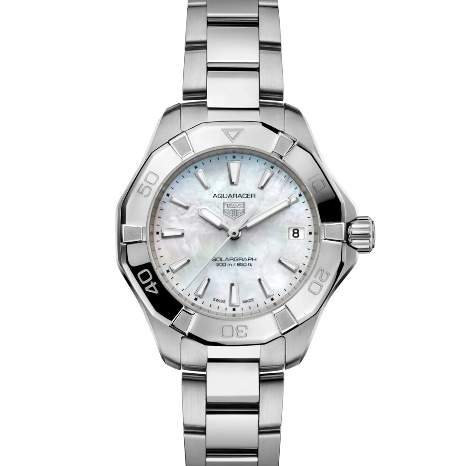 TAG Heuer AquaRacer Professional 200 Solargraph Mother of Pearl
