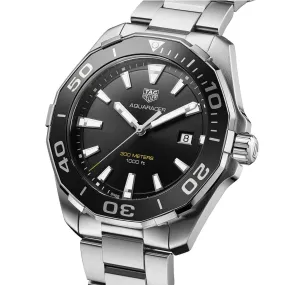 TAG Heuer Quartz and Steel 43mm Aquaracer Watch