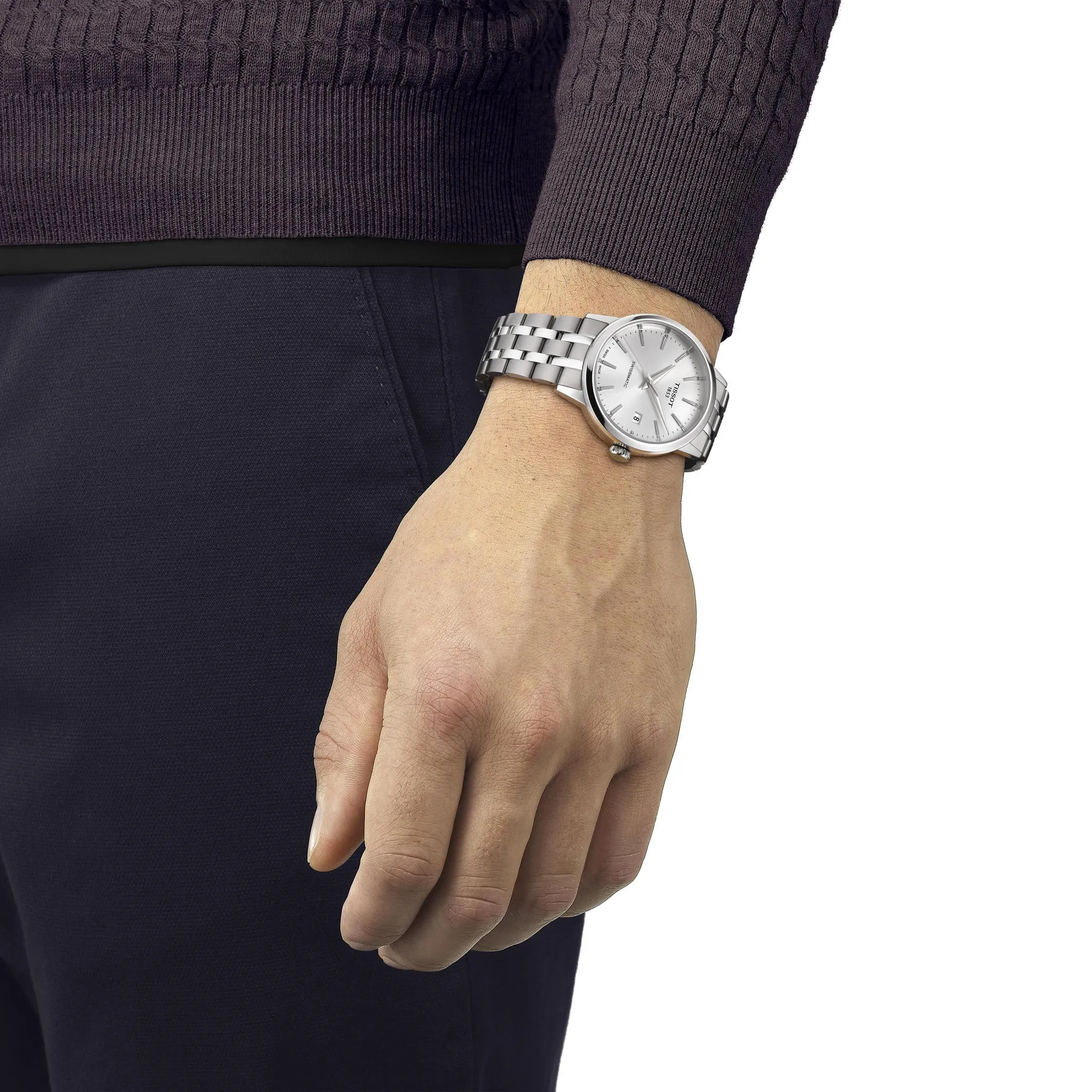 Tissot Classic Dream Swissmatic Men's Watch Powermatic 80 Silver Tone T1294071103100