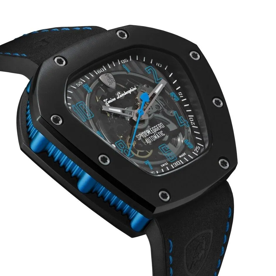 Tonino Lamborghini Spyderleggero Skeleton Watch Blue TLF-T06-4
