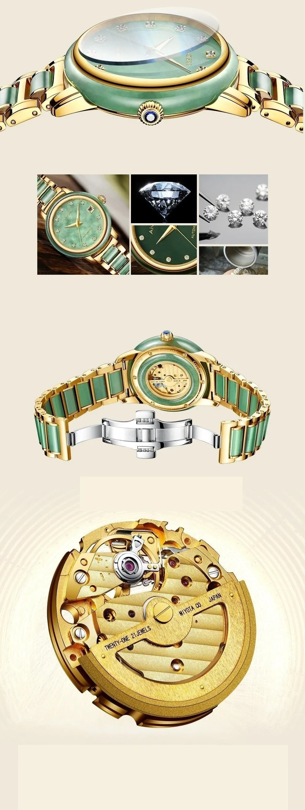 Unisex Retro Fashion Luxury Full Automatic Mechanical Wrist Watch