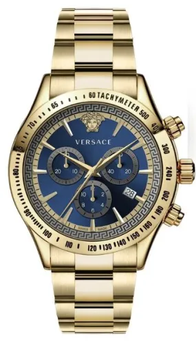 Versace Chronograph Blue Dial Classic Men's Watch VEV700619