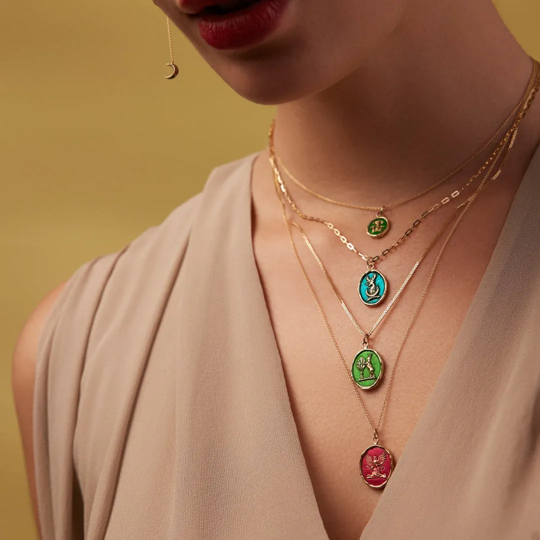 Watch Over Me 14K Gold Talisman - True Colors