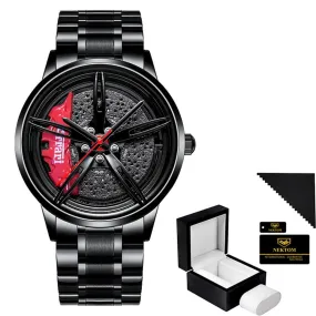 Watches Men Sports Car Men Watches Quartz Waterproof Sport Rim Hub