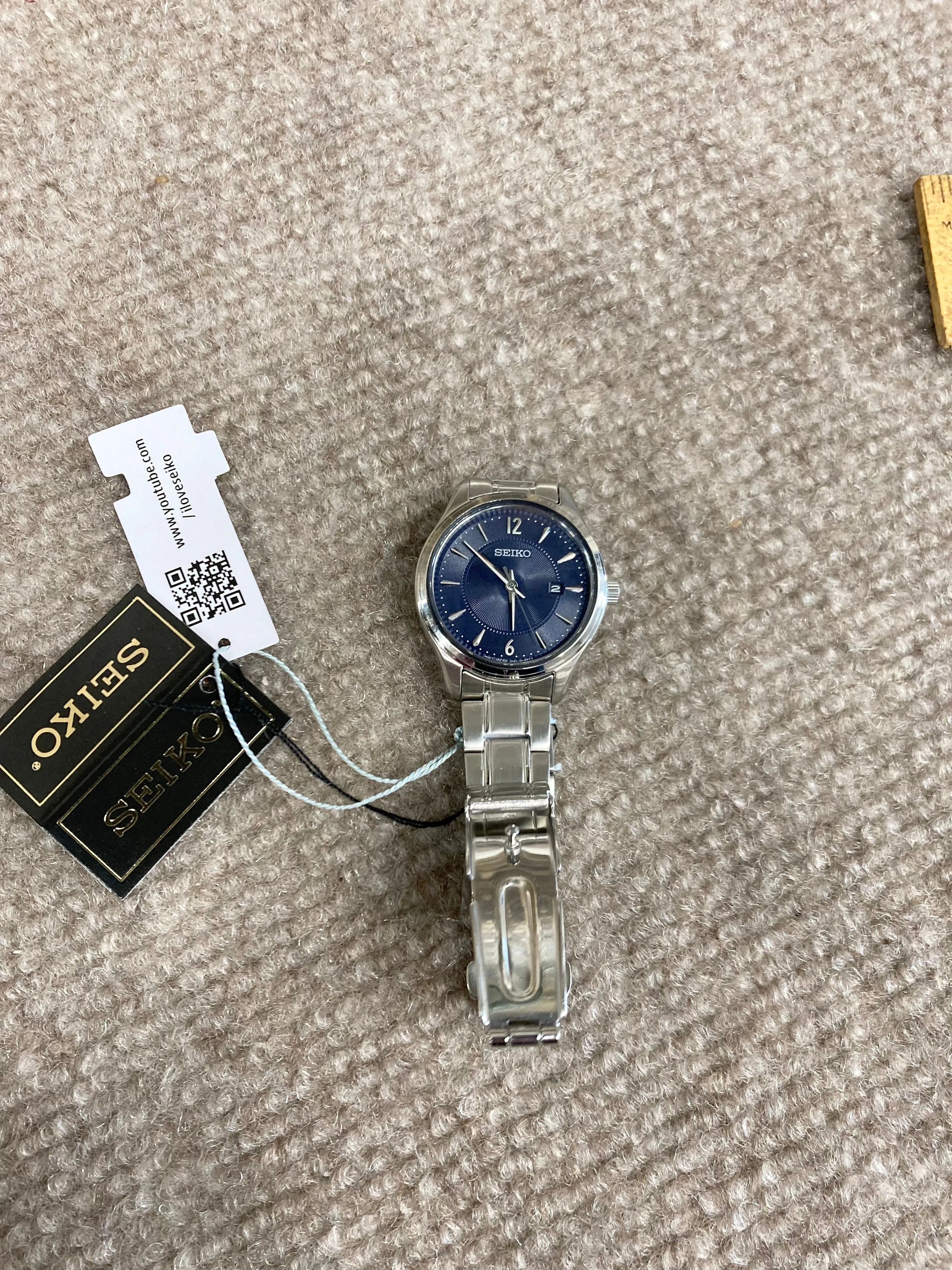 Women's Seiko Blue Dial Stainless Steel Watch